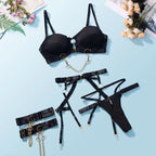 New European & American Punk Style Sexy Lingerie Set
