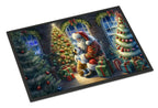 English Bulldog and Santa Claus Doormat