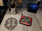 Camel Christmas Pair of Pot Holders