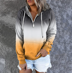 Hooded Drawstring Long Sleeve Women's Sweatshirt | Streetwear