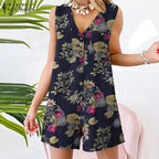 Muslim Women's Summer Hawaiian Jumpsuit and Shorts