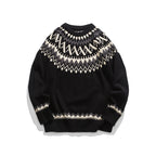 Japanese Round Neck Loose Sweater for Autumn Winter