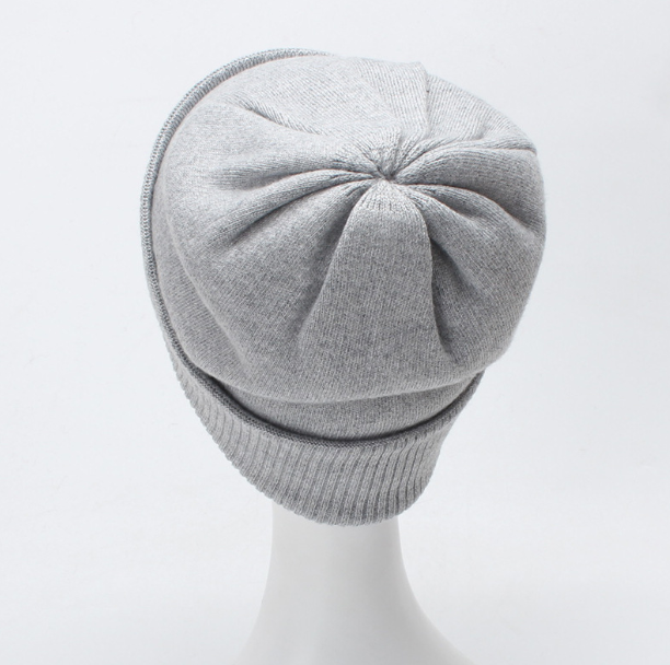 Children's Double Layer Thick Wool Knitted Hat | Embroidered Cap