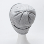 Children's Double Layer Thick Wool Knitted Hat | Embroidered Cap