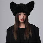 Plush Velvet Padded Knitted Wool Hat for All Styles | Embroidered Cap