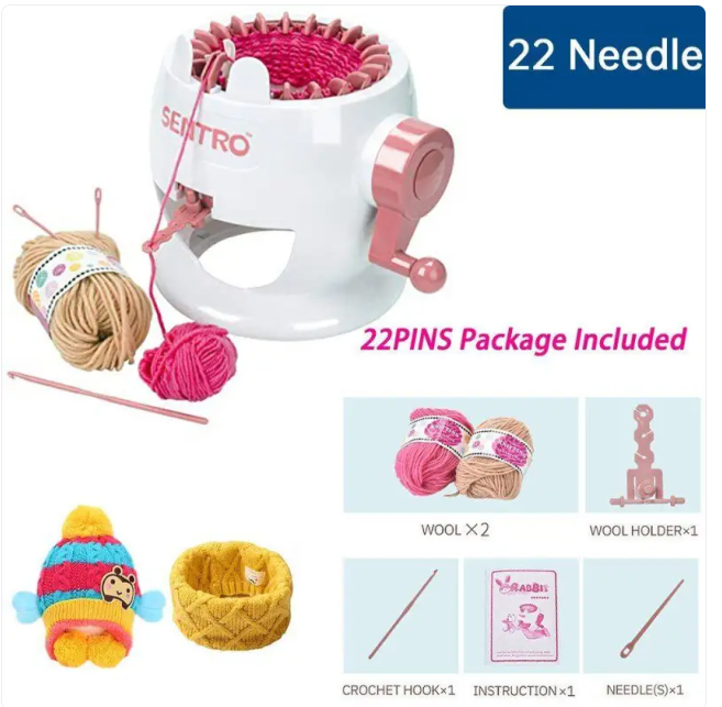 DIY Knitting Machine Smart Weaving Knit Rotating Toy Scarf Sock