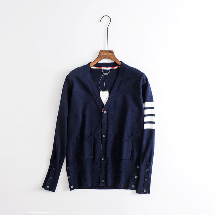 Knit Cardigan with Collar for Women - Spring & Autumn