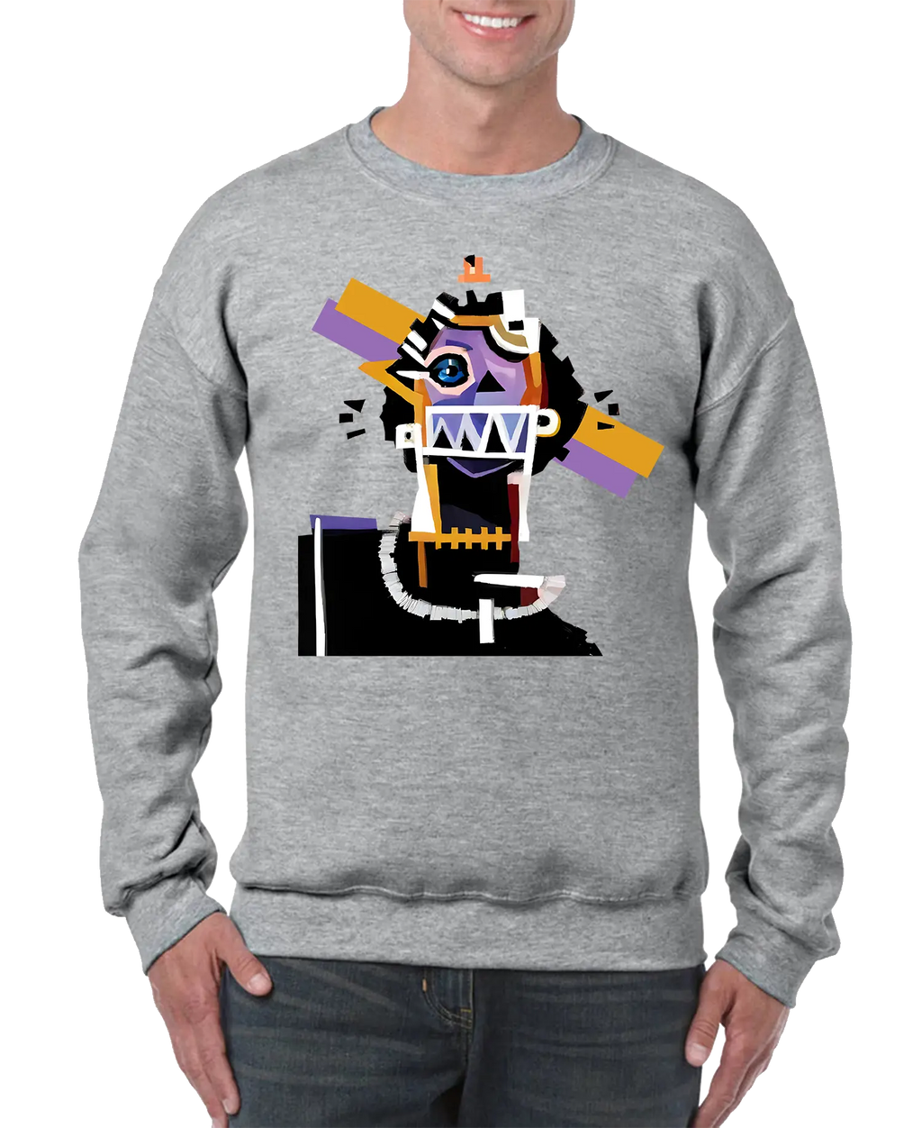 Neocubism Artwork Men’s Sweatshirt | Streetwear