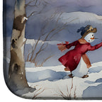 Christmas Snowmen Dish Drying Mat
