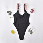 European American Sexy Deep V Beach Bikini Set