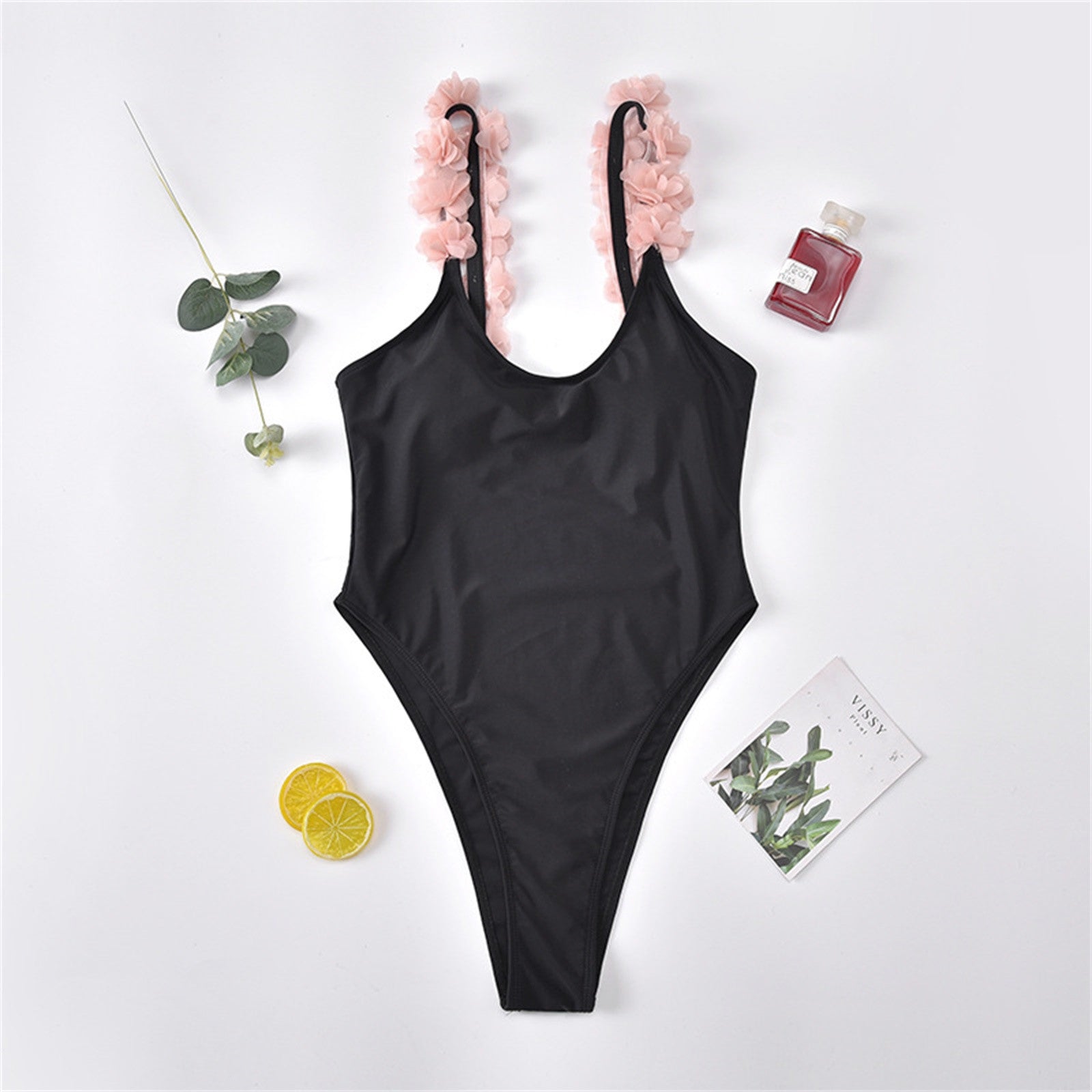European American Sexy Deep V Beach Bikini Set