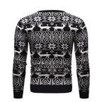 Camouflage Printed Loose Casual Sweater Top