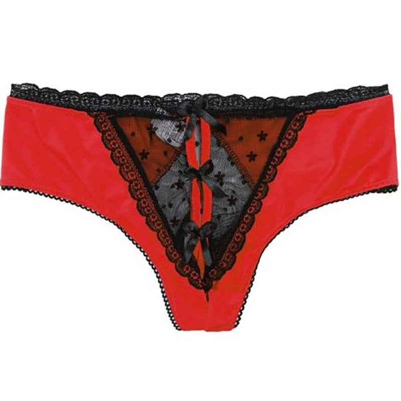 Wholesale Sexy Lace Open-Crotch Women's Panties 6035