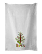 Ring-Necked Parakeet Merry Christmas Kitchen Towel Set of 2
