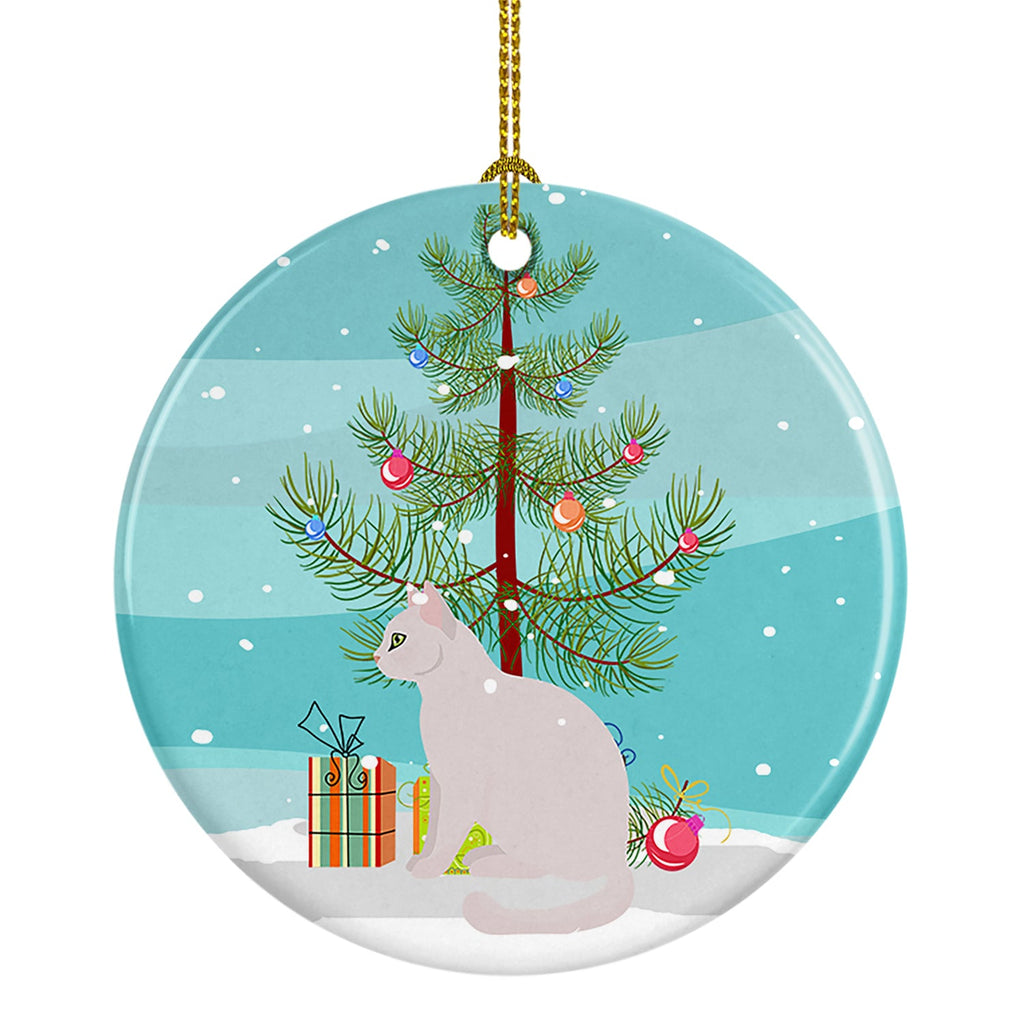 Burmilla Cat Christmas Ceramic Ornament