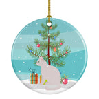 Burmilla Cat Christmas Ceramic Ornament