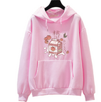 Kawaii Strawberry Milk Soft Hoodie | Streetwear