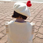 Wool Painter Japanese Parent-Child Beret Hat | Embroidered Cap