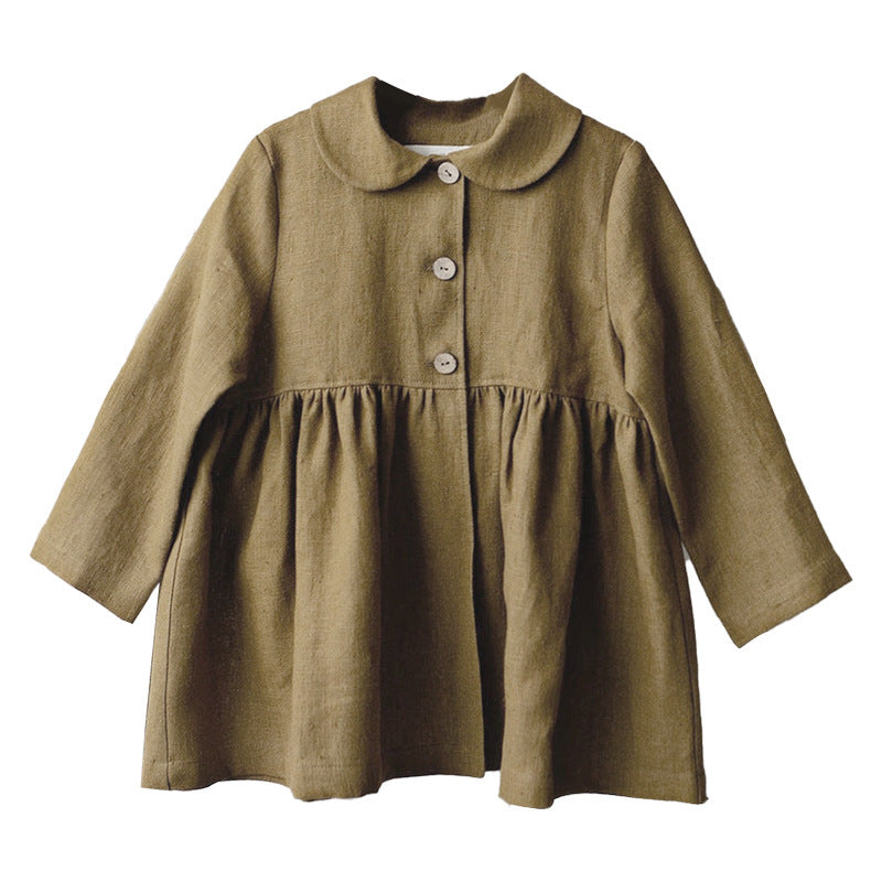 Baby Girls' Long Trench Coat