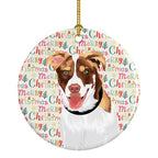Australian Shepherd Red and White #2 Christmas Ceramic Ornament