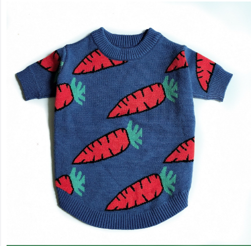 Cute Thickened Carrot Sweater for Dogs and Cats