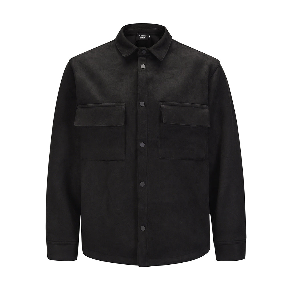 Leather Velvet Padded Loose Casual Jacket