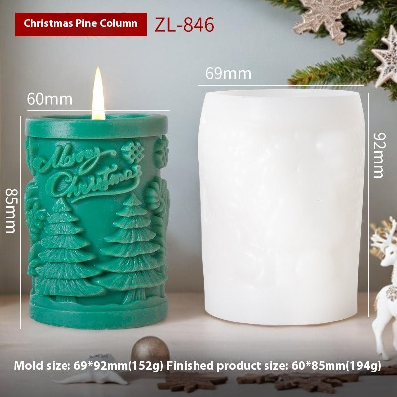 Christmas Candle Silicone Mold