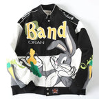 Autumn Winter Baseball Jacket with Embroidery Design