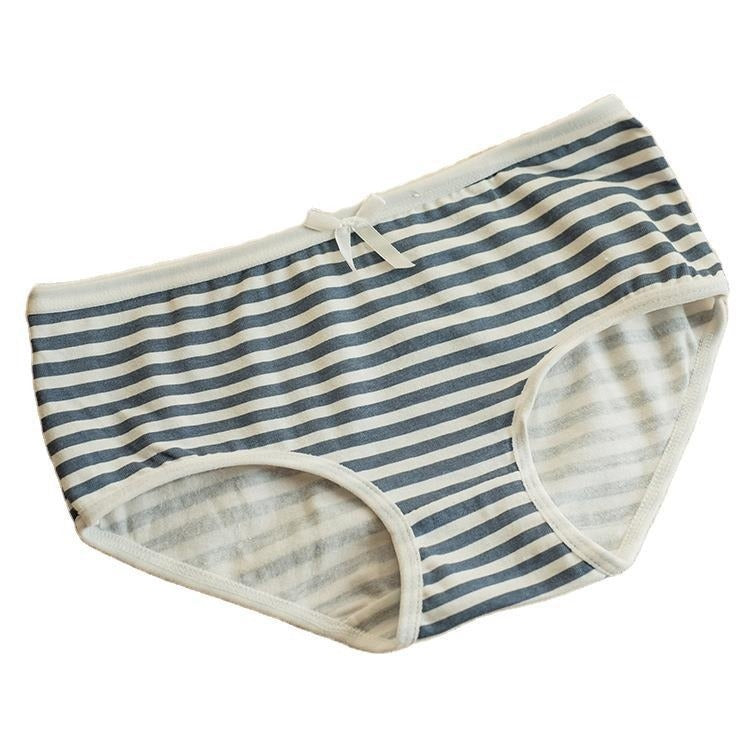 Women’s Striped Bow Cotton Panties