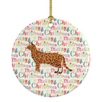 Cheetoh #3 Cat Christmas Ceramic Ornament