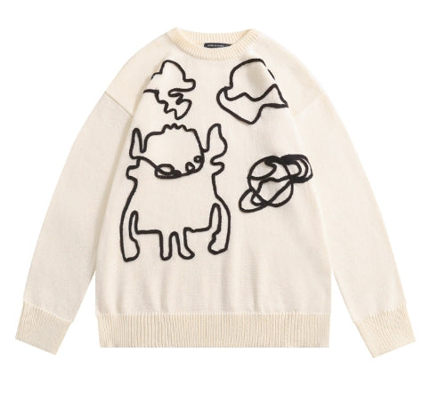 Harajuku Style Couple Jumper Tops