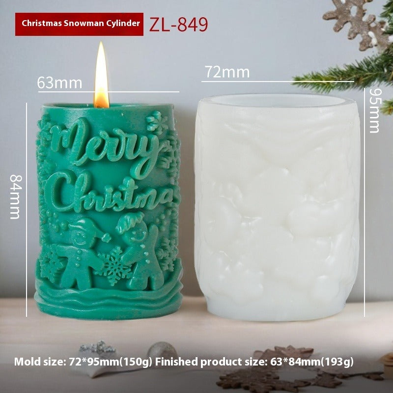 Christmas Candle Silicone Mold