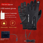 USB Heating Men's Gloves