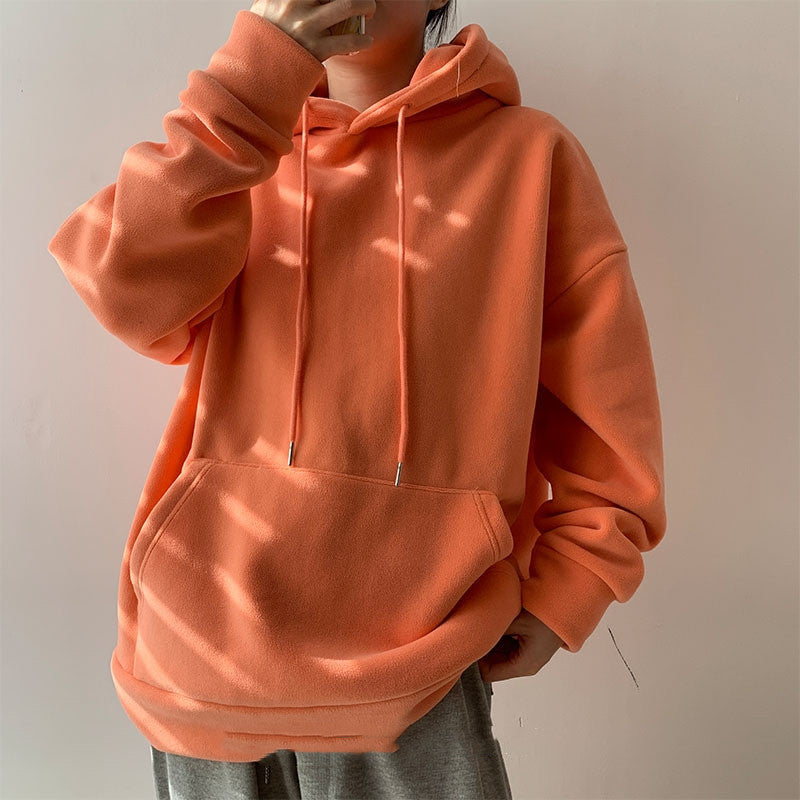 Thickened Fleece Hoodie Sweater for Women | Streetwear