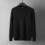 Casual Half High Neck Round Sweater Top