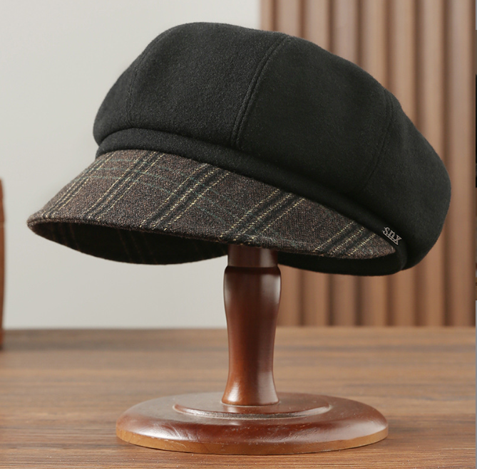 Wool Blended Hat for Women - Autumn and Winter | Embroidered Cap