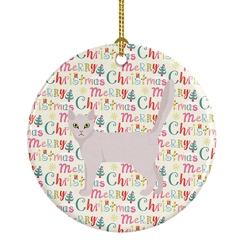 Burmilla Cat Christmas Ceramic Ornament