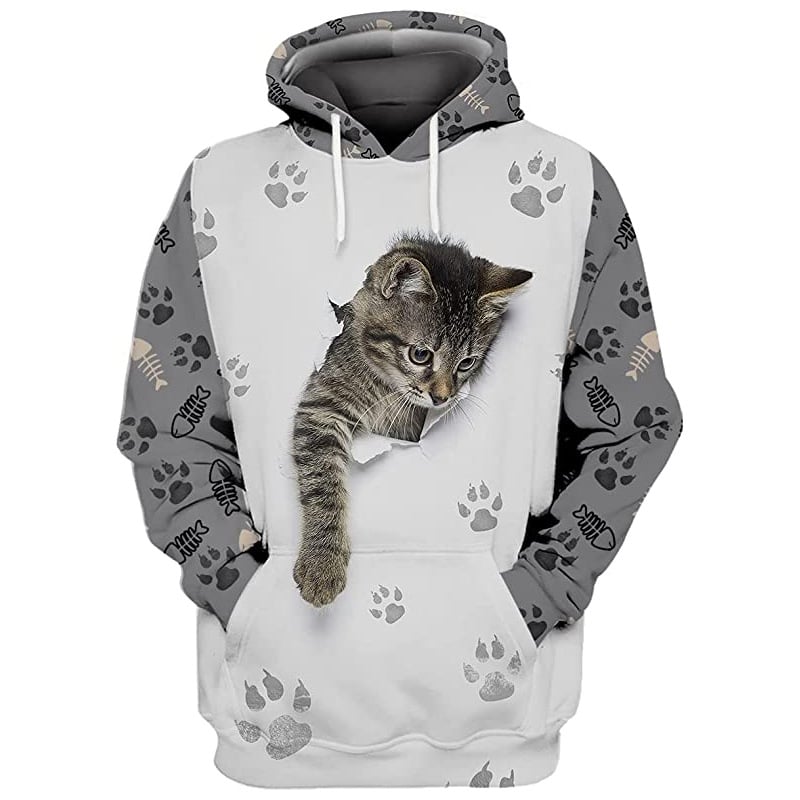 3D Digital Sweater for Men - Europe & America Animals