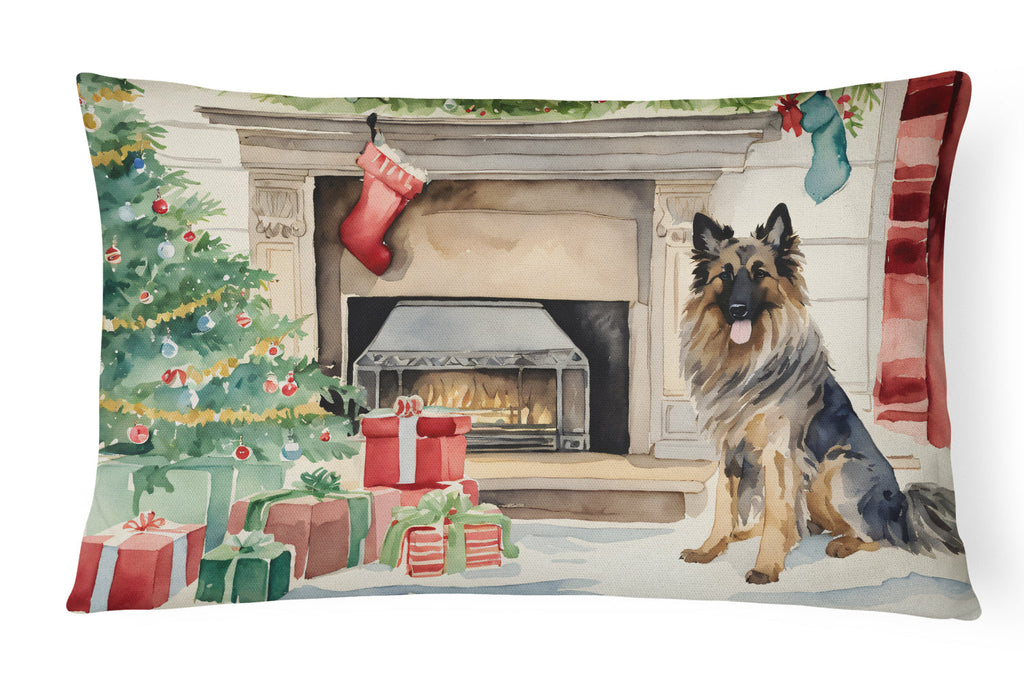 Belgian Tervuren Christmas Throw Pillow