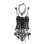 Lace Bodysuit and Stockings Set for Intimate Wear