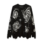 Men's Knit Sweater with Love Skeleton Print
