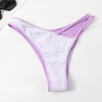 Summer New Women's Solid Color Triangle Bikini Set