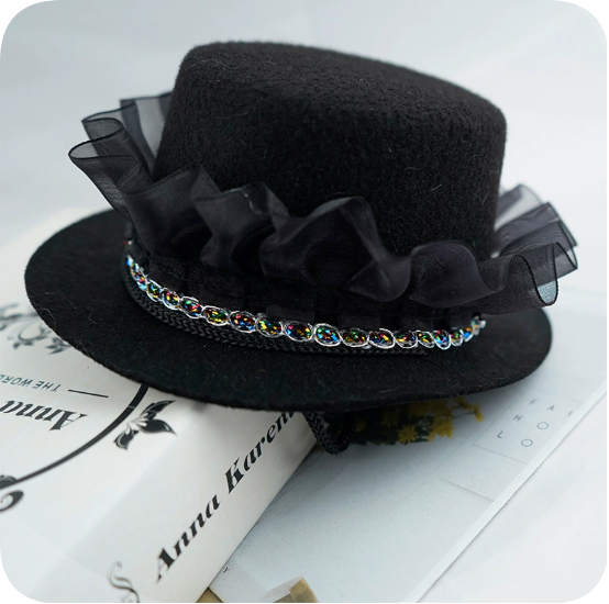 Christmas Pet Party Hat - Seasonal Style (One Piece) | Embroidered Cap