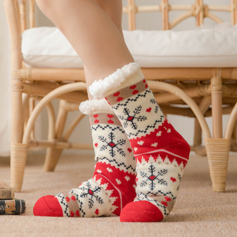 Christmas Floor Socks for Adults - Non-Slip Slippers
