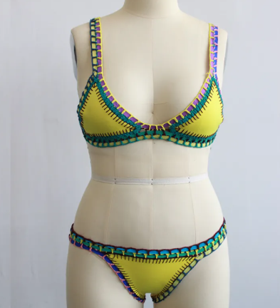Women's Woven Bikini Set