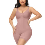 Mesh Chest Corset Leotard with Zipper
