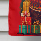 Field Spaniel Holiday Christmas House Flag