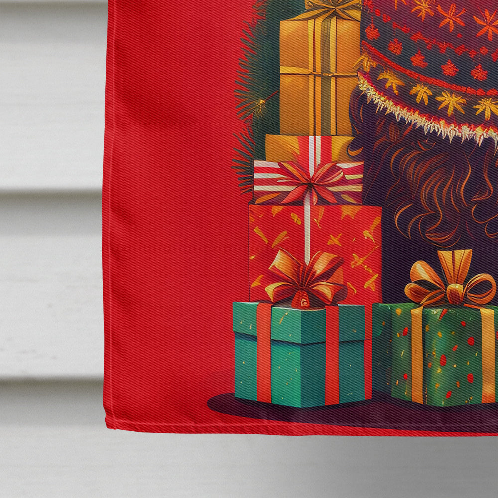 Field Spaniel Holiday Christmas House Flag