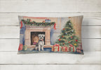Schnauzer Christmas Throw Pillow