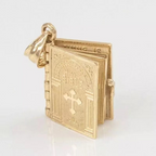 Holy Bible Book Pendant Necklace | Christian Jewelry